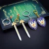 Doragon Kuesuto Keychain Shield Sword of Road Key Chain Dragon Quest Keyring Keychains for Men Game - Dragon Quest Shop