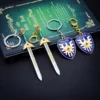 Doragon Kuesuto Keychain Shield Sword of Road Key Chain Dragon Quest Keyring Keychains for Men Game 5 - Dragon Quest Shop