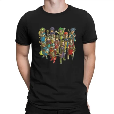 Round Collar Dragon Quest T Shirt - Dragon Quest Shop